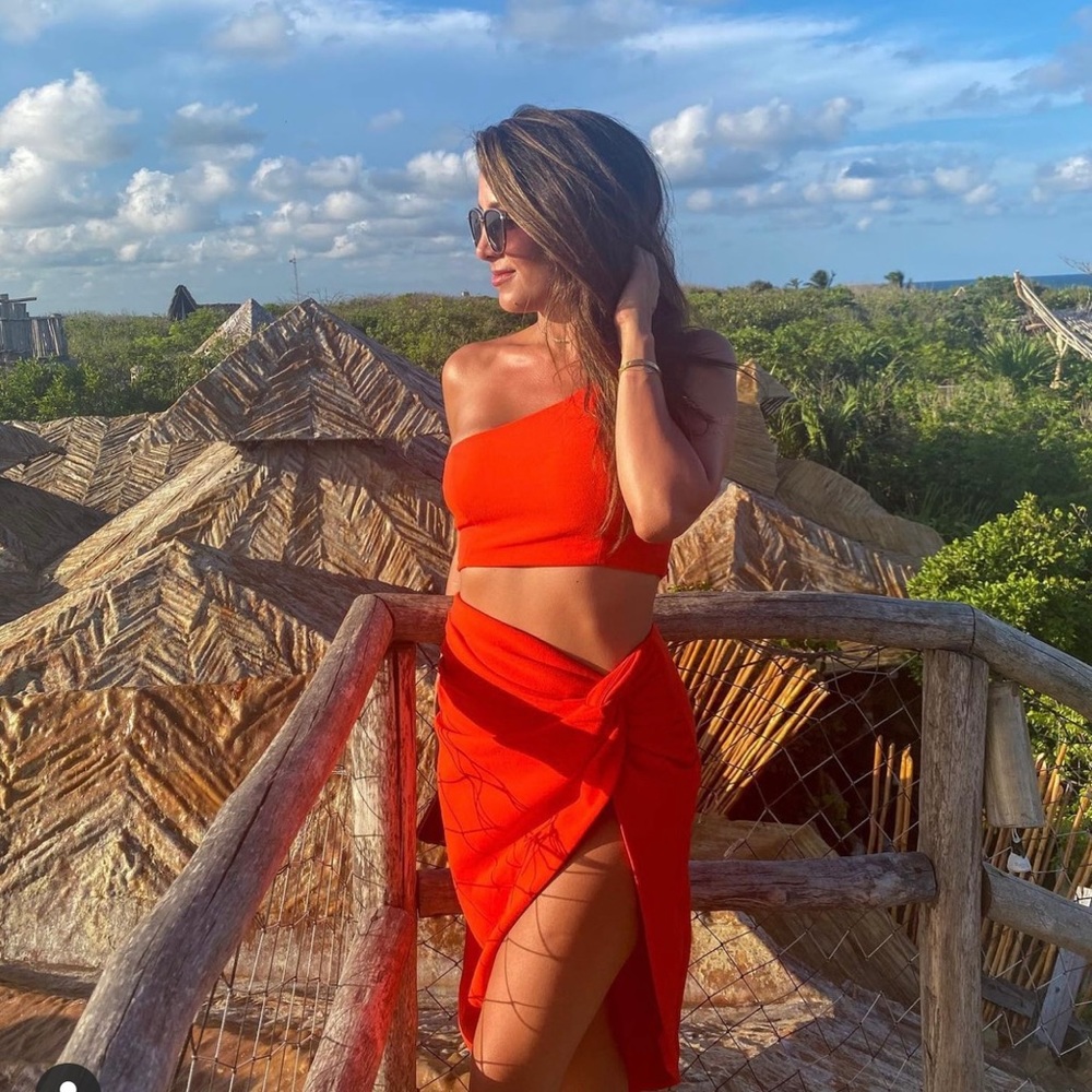 Kayla red orange set